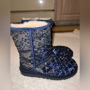 Blue sequin Uggs
